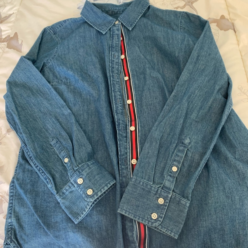 Medium Talbots Fitted Denim Shirt